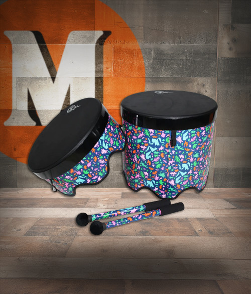 Toca Sympatico Gathering Drum, 16" Tall x 18" Diameter, Pretuned - Autumn Days (TSSGD-18ADT-SLP)