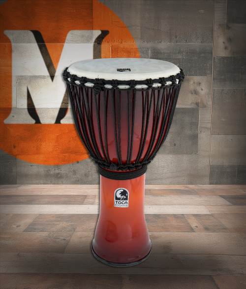 Toca Freestyle Rope-Tuned Djembe, 12" - African Sunset (SFDJ-12AFS) | Musician Madness