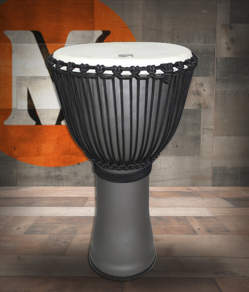 Toca Freestyle Rope-Tuned Djembe, 12" - Matte Grey Skies (SFDJ-12GS) | Musician Madness