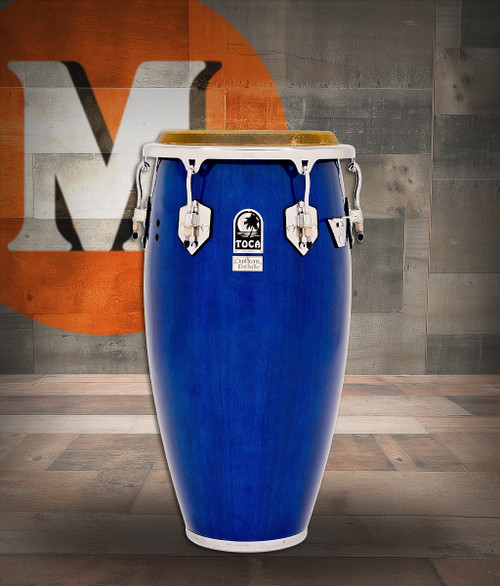 Toca Custom Deluxe Conga, 11-3/4" - Blue (4611-3/4BW) | Musician Madness