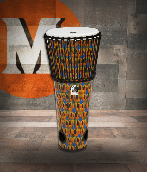 Toca Rope-Tuned Ashiko, 12" - Kente (TFA-12RK) | Musician Madness