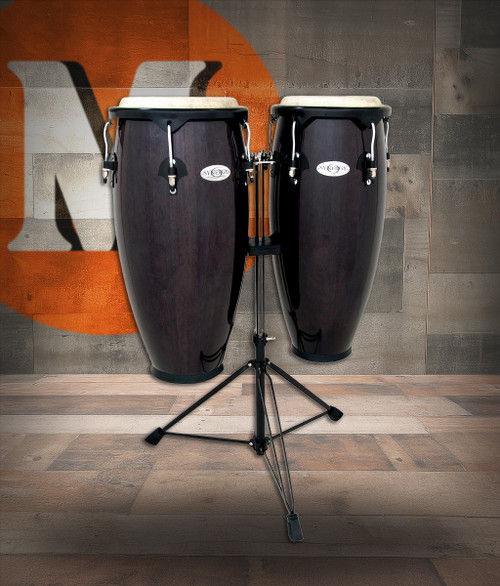 Toca Synergy 10"/11" Conga Set with Stand - Transparent Black (2300TB)|Musician Madness