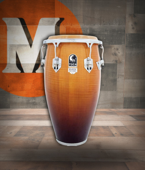 Toca Elite Pro Wood Tumba, 12-1/2" with Stand - Natural Fade (3112-1/2NF)