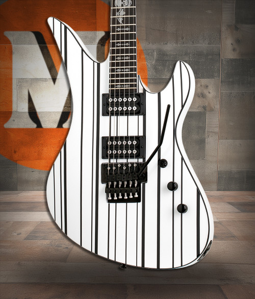 Schecter Synyster Standard - Gloss White with Black Pinstripes (1746) | Musician Madness
