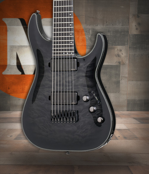 Schecter Hellraiser Hybrid C-8 - Trans Black Burst (TBB) (1925) | Musician Madness