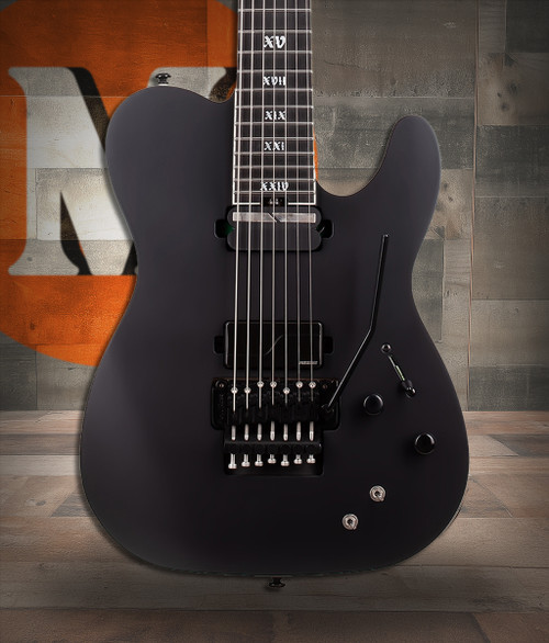 Schecter PT-7 FR-S SLS Elite Evil Twin - Satin Black (1384) | Musician Madness
