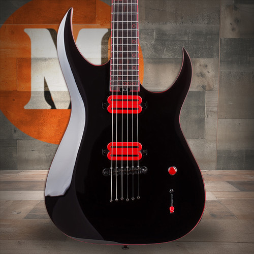 Schecter Sunset-6 Red Dawn Electric Guitar - Gloss Black (3890)
