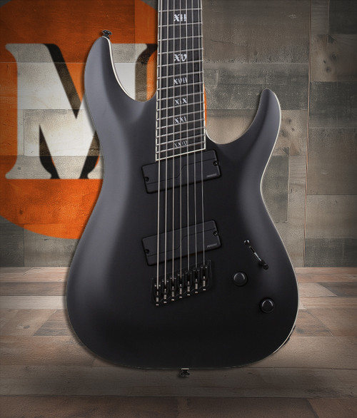 Schecter C-7 Multiscale SLS Elite Evil Twin - Satin Black (1336)
