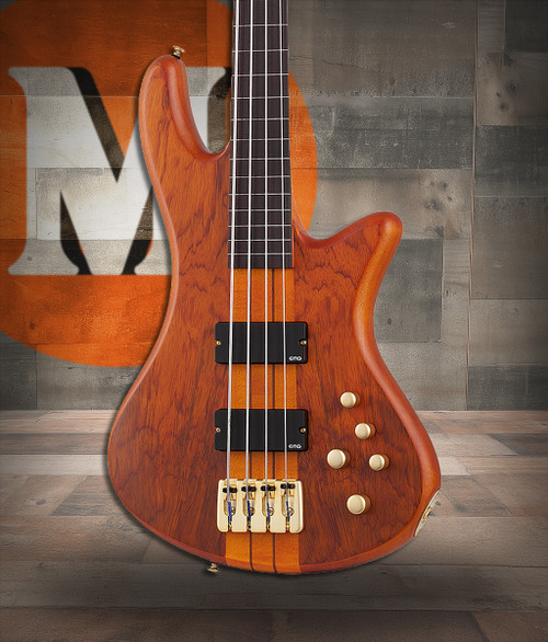 Schecter Stiletto Studio-4 FL - Honey Satin (2750) | Musician Madness