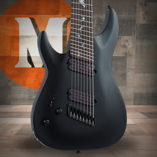 Schecter C-8 Deluxe LH - Satin Black (442) | Musician Madness