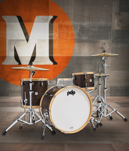 PDP Classic Kit 24 Kick - Walnut/Natural Hoop (PDCC2413WN)|Musician Madness