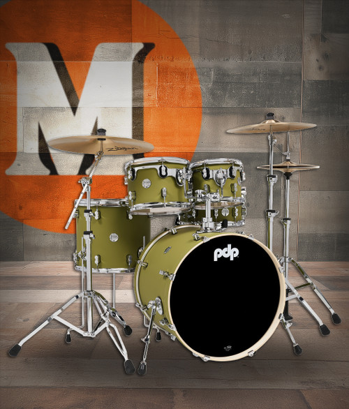 PDP Concept Maple - Satin Olive, Chrome Hardware 5 Piece (PDCM2215SO)