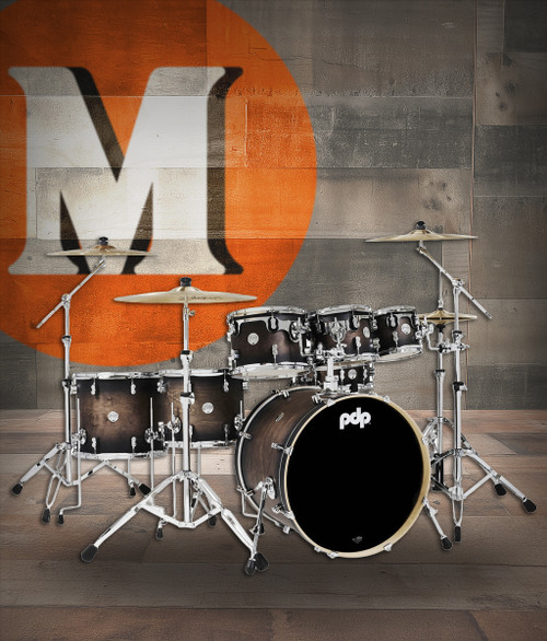PDP Concept - Satin Charcoal Burst, Chrome Hardware 7 Piece (PDCM2217SCB)|Musician Madness