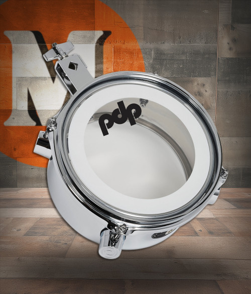 PDP Mini Timbale 4x8 Chrome Over Steel (PDMT48)