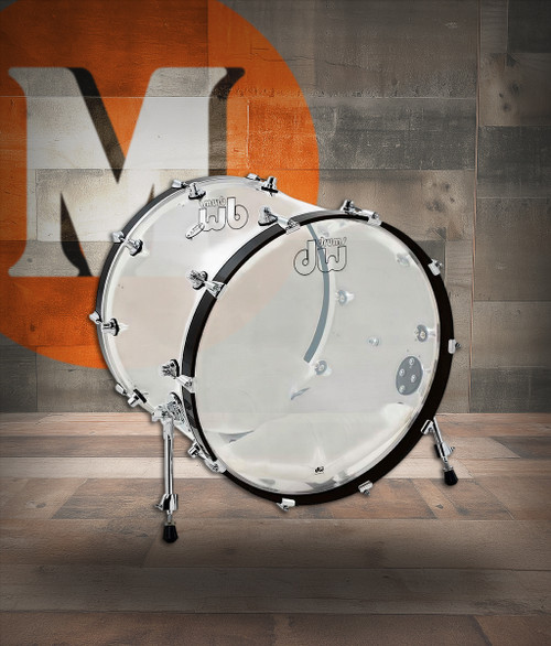 DW Design Kick 18X22 Clear Acrylic (DDAC1822KKCL) | Musician Madness