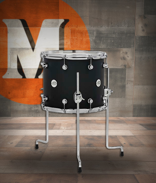 DW Design Tom 12X14 Black Satin, Legs (DDLM1214TTBL) | Musician Madness