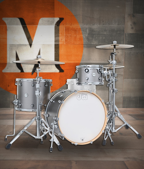 DW Design 3 Piece BD22 - Titanium Satin (DDLM2213TS)