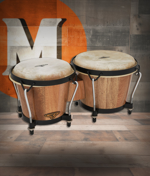 Latin Percussion LP CP Trad 6" - 7" Bongo Oak Natural Black (CP221-AW) | Musician Madness