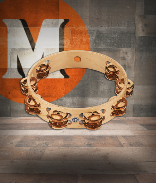 Latin Percussion LP Pro 10" Double Row Tambourine w/ Bag - Bronze (LP380B-BZ)|Musician Madness