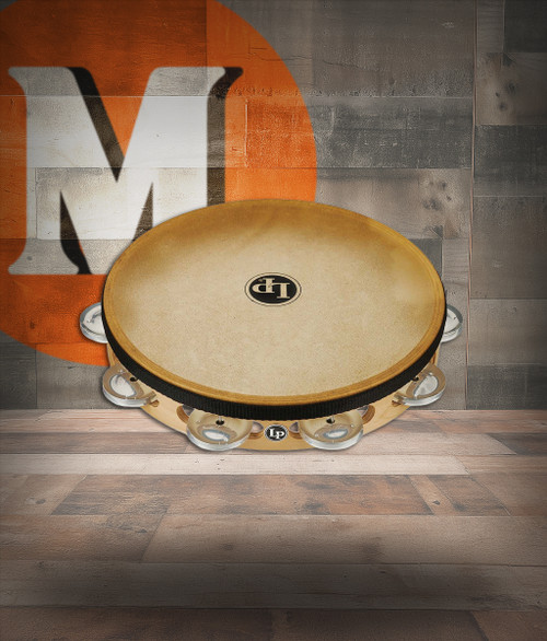 Latin Percussion LP Pro 10" Single Row Head Tambourine - Aluminum (LP383-AL) | Musician Madness