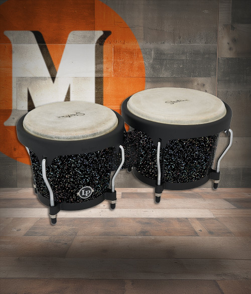 Latin Percussion LP Santana Aspire 6 3/4 - 8" Bongo Oak Black Magic (LPA601-BM)