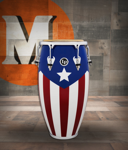 Latin Percussion LP Matador 11 3/4" Conga Oak Puerto Rican Flag (M752S-PR)