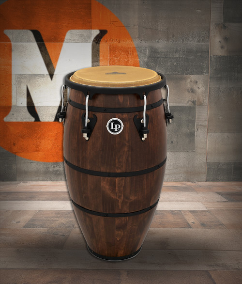 Latin Percussion LP Matador 12 1/2" Tumba Pine Whiskey Barrel Bk (M754S-WB)