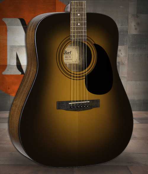 Cort AD810SSB Standard Series Dreadnought Acoustic Guitar - Satin Sunburst (AD810SSB-U)