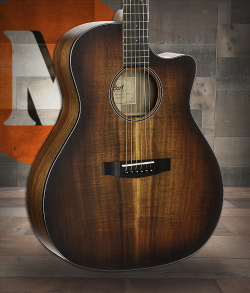 Cort COREGAOPLB Core Series Acoustic Electric Cutaway Guitar - Solid Blackwood (COREGAOPLB-U)