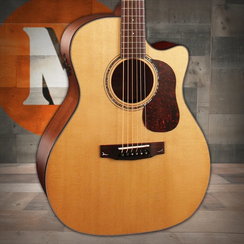 Cort GOLDA6 Gold Series A6 Acoustic Electric Grand Auditorium Cutaway Guitar - Natural Glossy (GOLDA6-U)