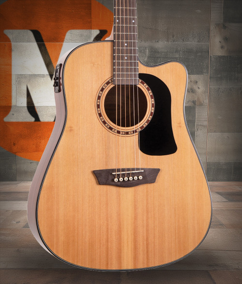 Washburn AD5CEPACK-A Apprentice Dreadnought Acoustic Electric Guitar Pack (AD5CEPACK-A-U)