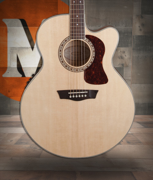 Washburn J40SCE Heritage 40 Series Jumbo Acoustic Electric Guitar (HJ40SCE-O-U) | Musician Madness