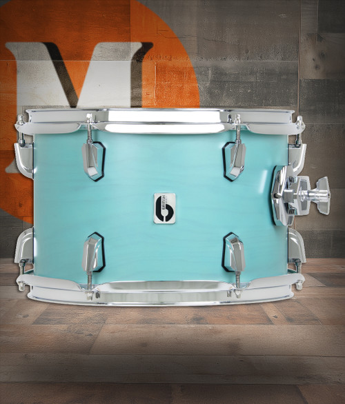 British Drum Co. ENG-10-7-RT-STL-U  Enigma 10"x7" Tom - Satin Teal