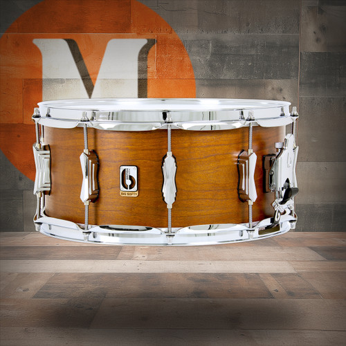 British Drum Co. BS-14-65-SN Big Softy Series Cherry and Balsa Snare 6.5" x 14" (BS-14-65-SN-U) | Musician Madness