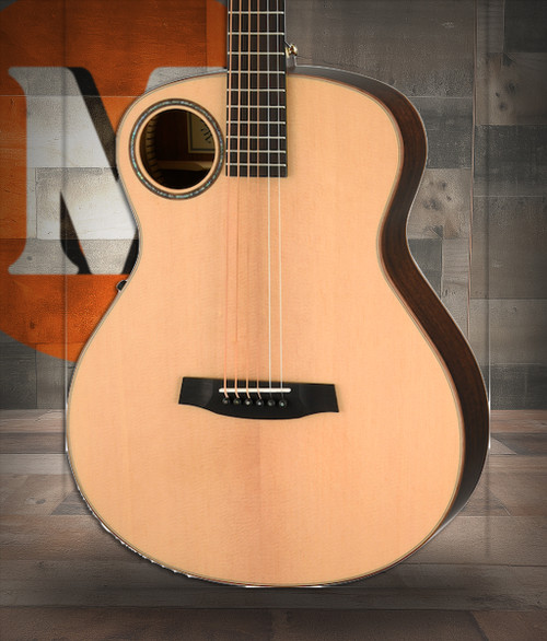 Walden B103E Baritone Solid Sitka top/Ovangkol Grand Auditorium Baritone-Electric - Satin Natural (B103E/H)|Musician Madness