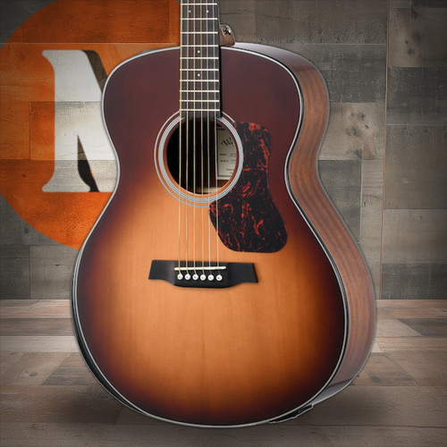 Walden G550REAB-G Natura Solid Spruce Top Armrest Grand Auditorium Acoustic-Electric - Amber Burst Gloss Top / Open Pore Natural (G550REAB-G/W) | Musician Madness