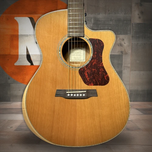 Walden G633RCE-G Natura Solid Cedar Top/Ovangkol Maple Armrest Grand Auditorium Acoustic Cutaway-Electric - Gloss Natural (G633RCE-G/W)