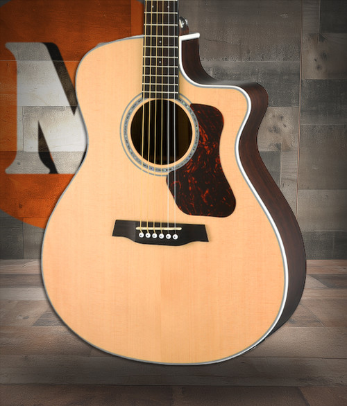 Walden G803CE Natura All-Solid Sitka/Ovangkol Grand Auditorium Acoustic Cutaway-Electric - Satin Natural (G803CE/W) | Musician Madness