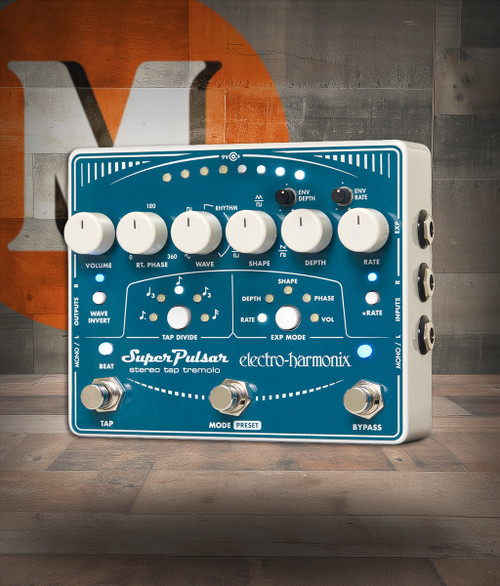 Electro-Harmonix Super Pulsar Stereo Tap Tremolo (SUPERPULSAR)