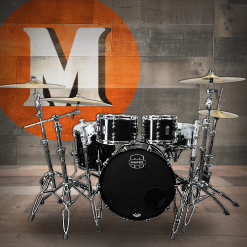 Mapex Black Panther Design Lab Versatus 22,10,12,14,16 - Piano Black (BPDLV628XPB)