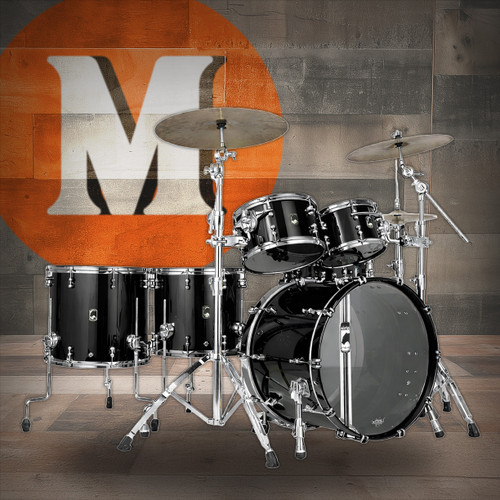 Mapex Black Panther Design Lab Versatus 5 Piece - Piano Black (BPDLV628XPB) | Musician Madness