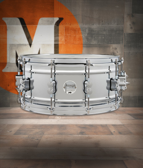 PDP 6.5x14 Concept Series 1mm Stainless Steel Snare (PDSN6514SSCSC)