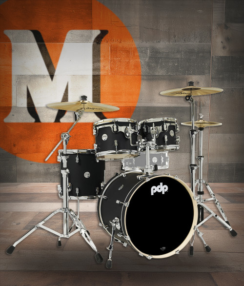 PDP Concept Maple - Satin Black Chrome Hardware 4 Pc (PDCM20FNBK)|Musician Madness