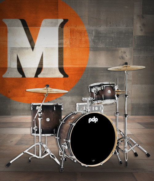 PDP Concept Maple - Charcoal Burst Chrome Hardware Rock (PDCM24RKSCB)|Musician Madness