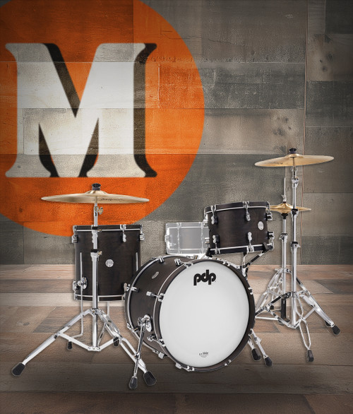 PDP Classic Kit 20" Kick Ebony/Ebony Hoops (PDCC2013EE) | Musician Madness