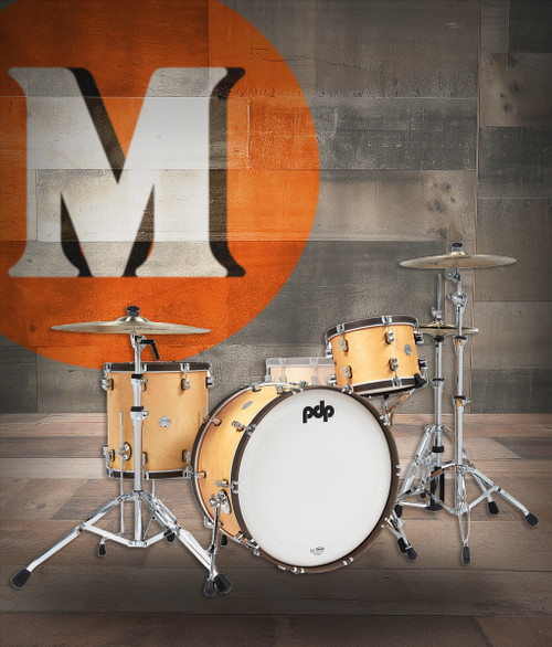 PDP Classic Kit 24" Kick - Natural/Walnut Hoop (PDCC2413NW)|Musician Madness