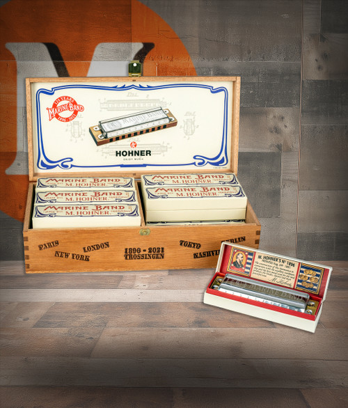 Hohner 126th Anniversary Marine Band C 12pc Display (M202199)|Musician Madness