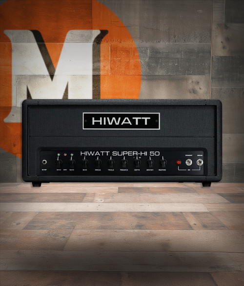 Hiwatt SUPER-HI 50 Head - 50W 2-Channel Amp w/ Extreme Gain (SUPERHI50H-U) | Musician Madness