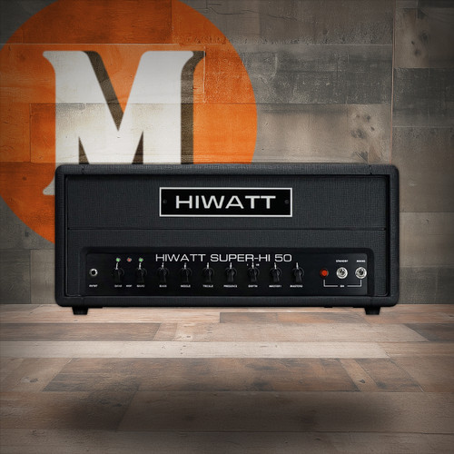 Hiwatt SUPER-HI 50 Head - 50W 2-Channel Amp w/ Extreme Gain (SUPERHI50H-U) | Musician Madness