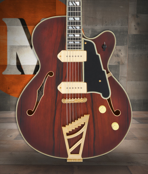 D'Angelico Deluxe 59 - Satin Trans Wine (DAD59STWGT)